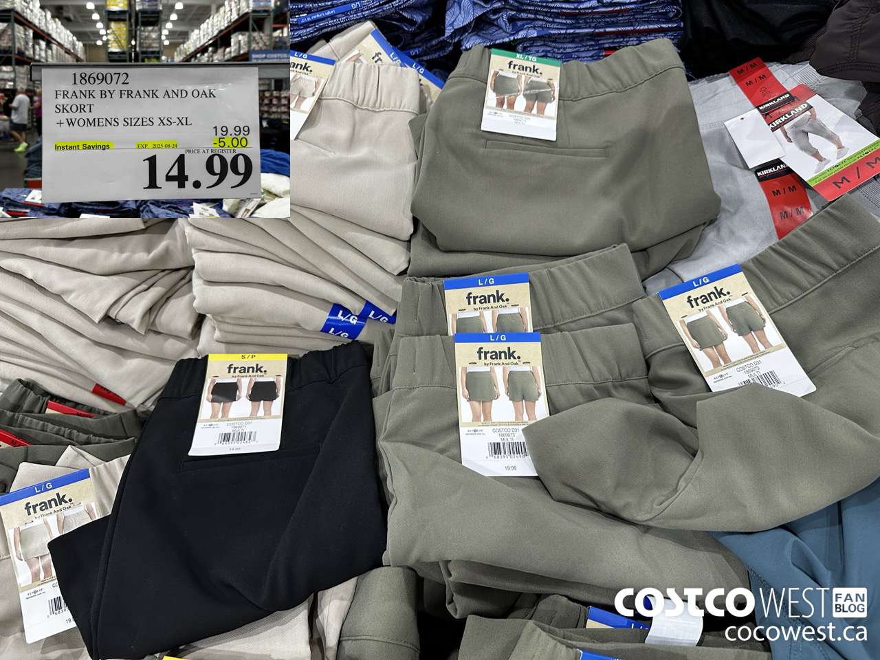 1869072 FRANK BY FRANK AND OAK SKORT WOMENS SIZES XS-XL  ($5.00 INSTANT SAVINGS EXPIRES ON 2025-08-24) $14.99