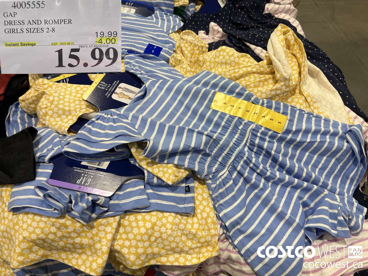 4005555 GAP DRESS AND ROMPER GIRLS SIZES 2-8 ($4.00 INSTANT SAVINGS EXPIRES ON 2025-08-31) $15.99