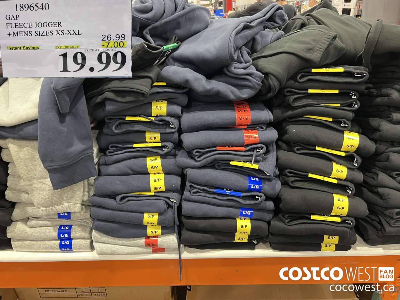 1896540 GAP FLEECE JOGGER MENS SIZES XS-XXL ($7.00 INSTANT SAVINGS EXPIRES ON 2025-08-31) $19.99