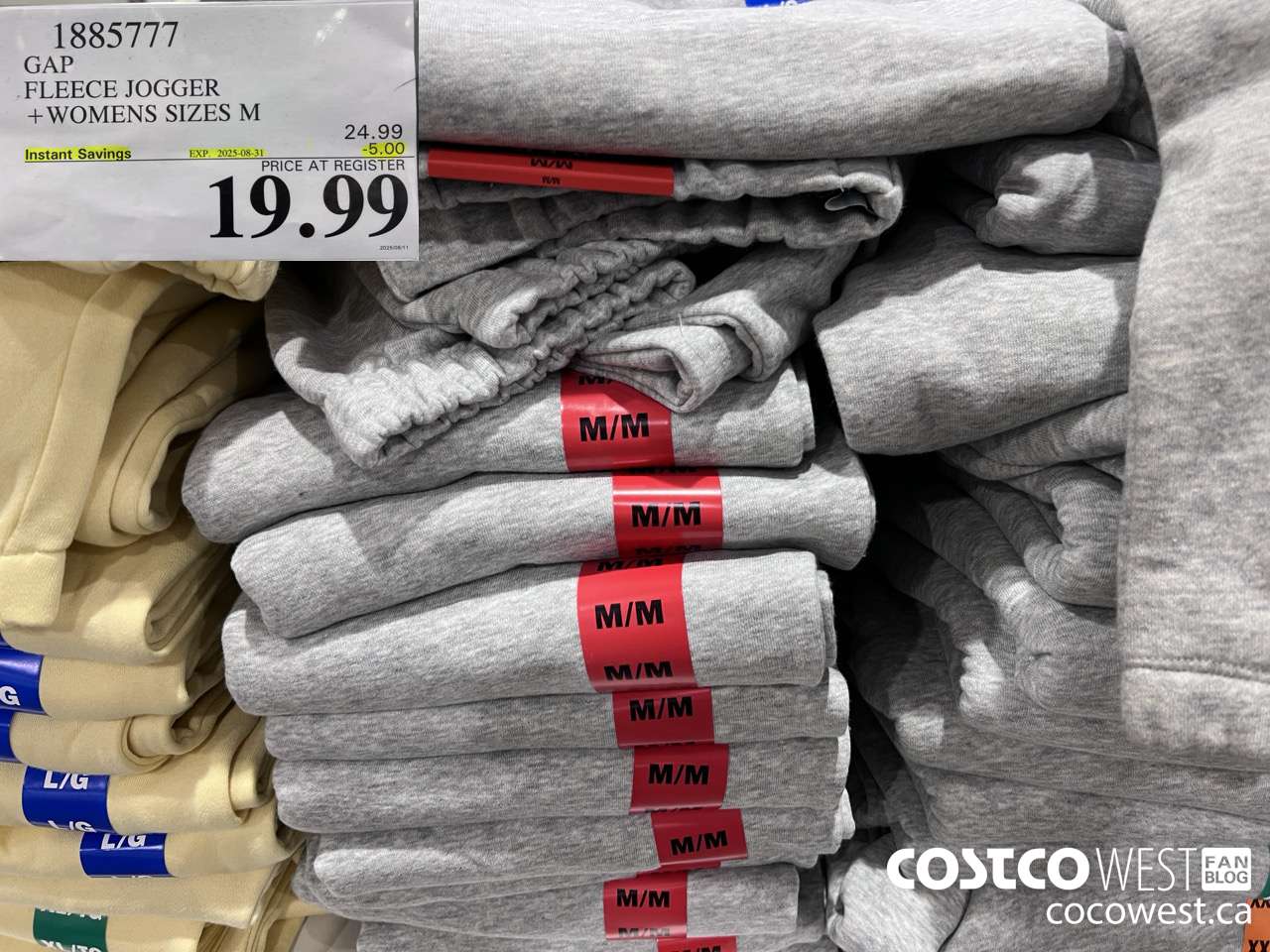 1885777 GAP FLEECE JOGGER WOMENS SIZES M ($5.00 INSTANT SAVINGS EXPIRES ON 2025-08-31) $19.99