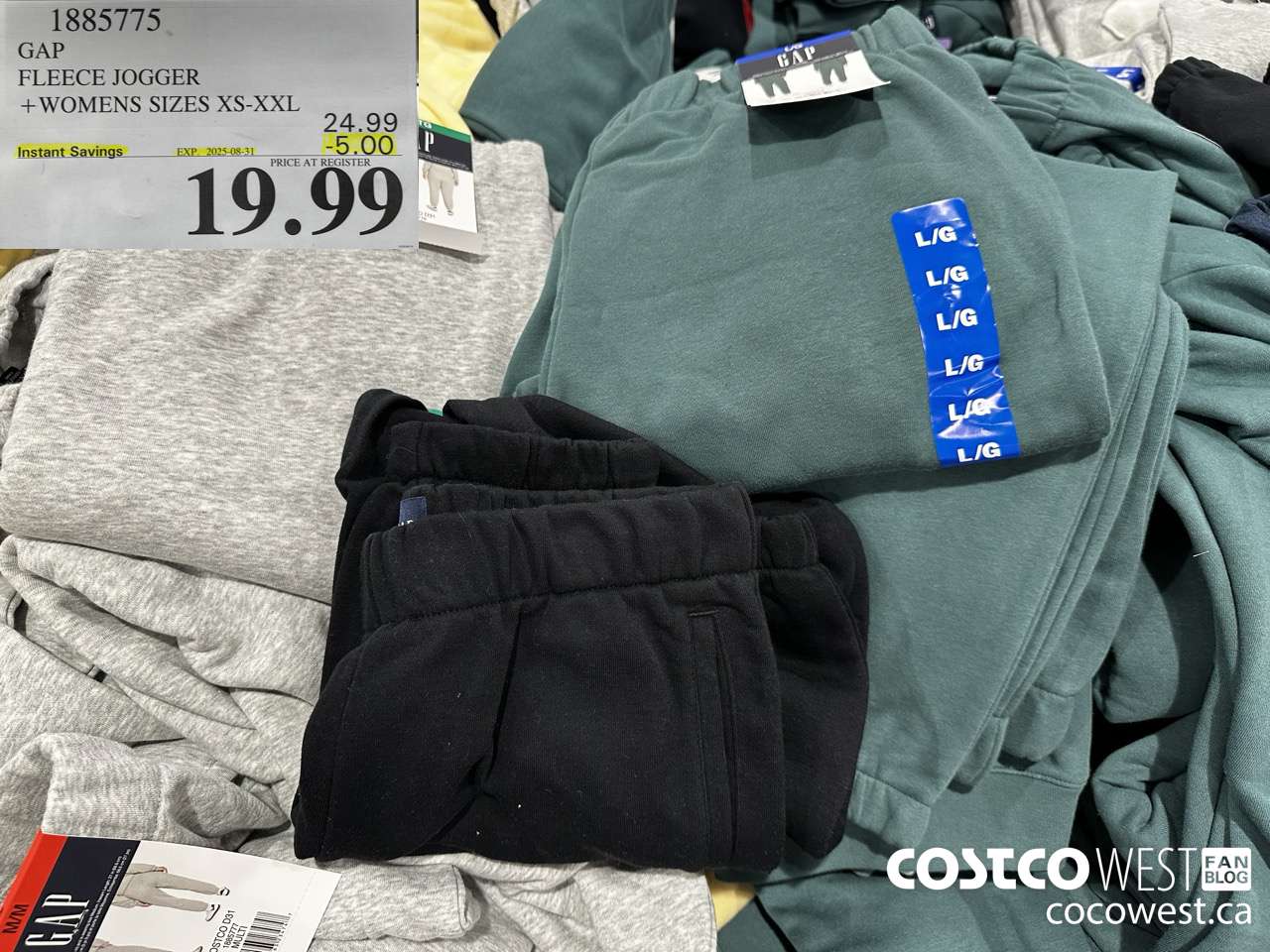 1885775 GAP FLEECE JOGGER WOMENS SIZES XS-XXL ($5.00 INSTANT SAVINGS EXPIRES ON 2025-08-31) $19.99