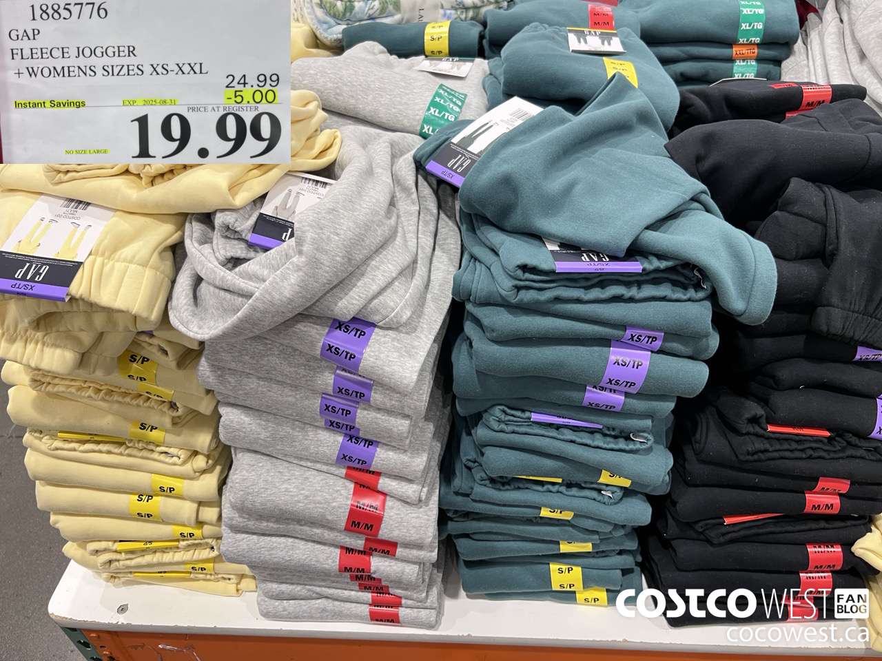 1885776 GAP FLEECE JOGGER WOMENS SIZES XS-XXL ($5.00 INSTANT SAVINGS EXPIRES ON 2025-08-31) $19.99