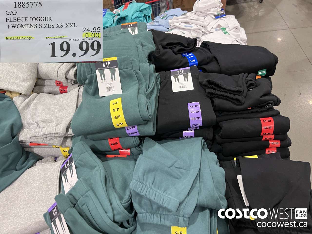 1885775 GAP FLEECE JOGGER WOMENS SIZES XS-XXL  ($5.00 INSTANT SAVINGS EXPIRES ON 2025-08-31) $19.99