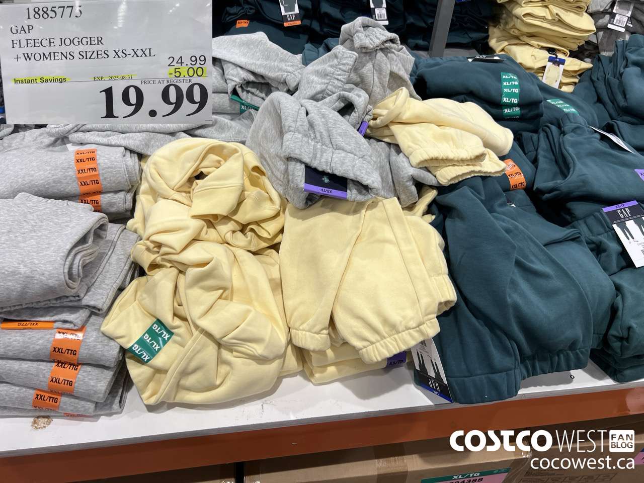 1885775 GAP FLEECE JOGGER WOMENS SIZES XS-XXL  ($5.00 INSTANT SAVINGS EXPIRES ON 2025-08-31) $19.99