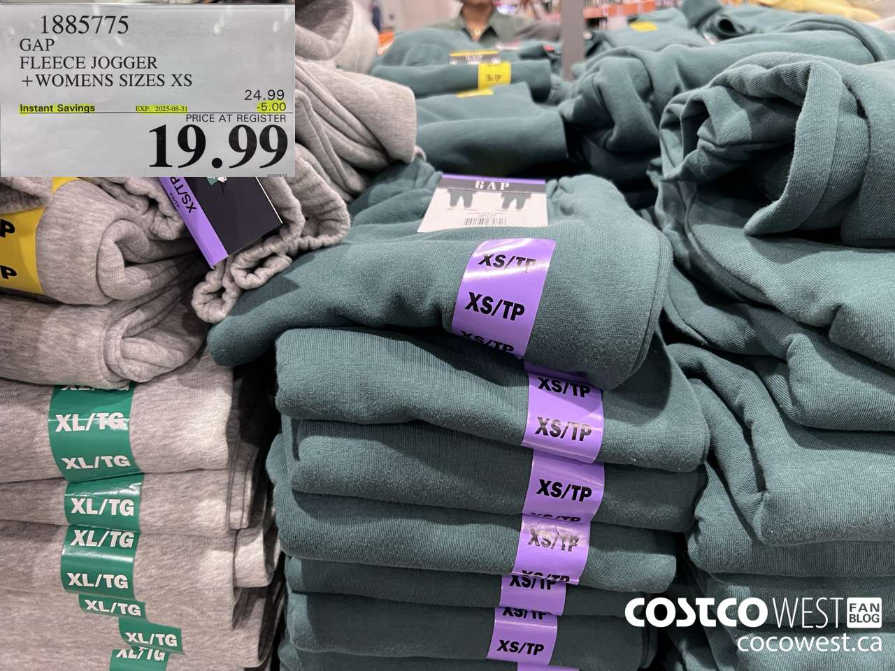 1885775 GAP FLEECE JOGGER WOMENS SIZES XS-XXL  ($5.00 INSTANT SAVINGS EXPIRES ON 2025-08-31) $19.99