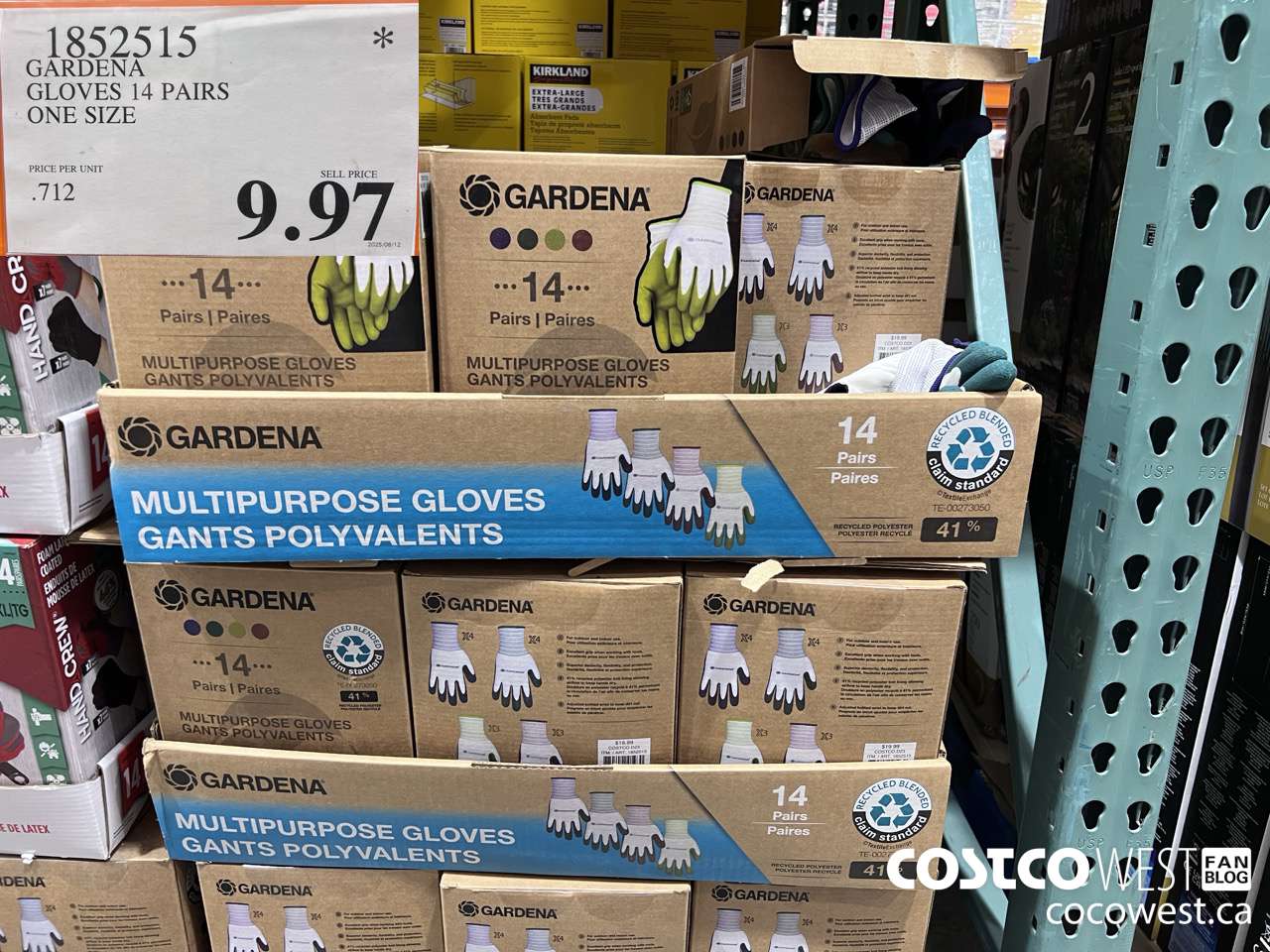1852515 GARDENA GLOVES 14 PAIR ONE SIZE $9.97