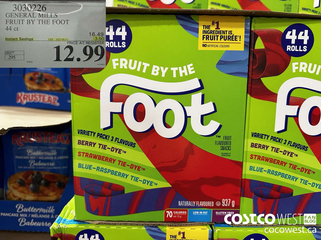 3030226 GENERAL MILLS FRUIT BY THE FOOT 44 ct ($3.50 INSTANT SAVINGS EXPIRES ON 2025-08-31) $12.99