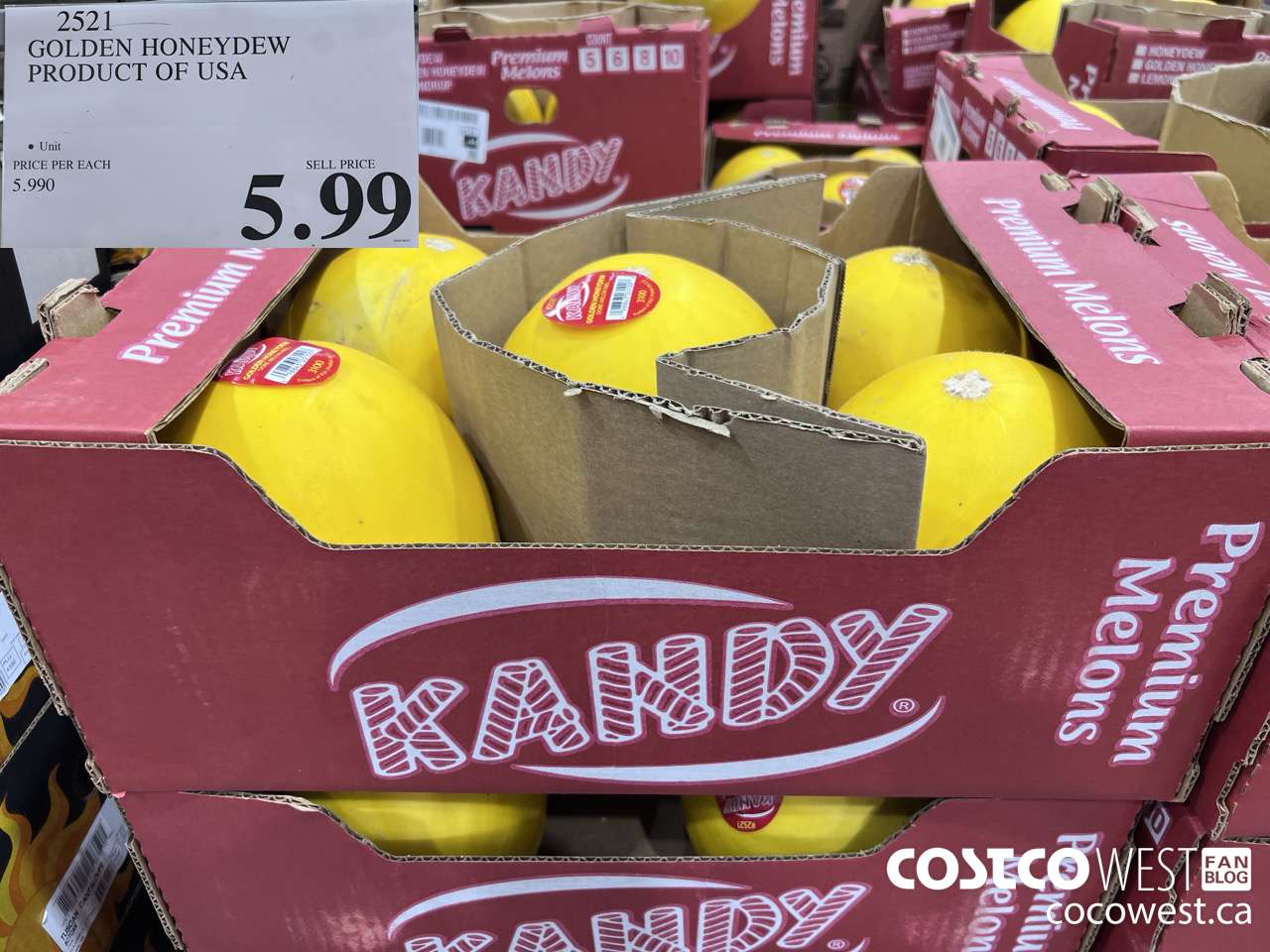 2521 GOLDEN HONEYDEW PRODUCT OF USA $5.99