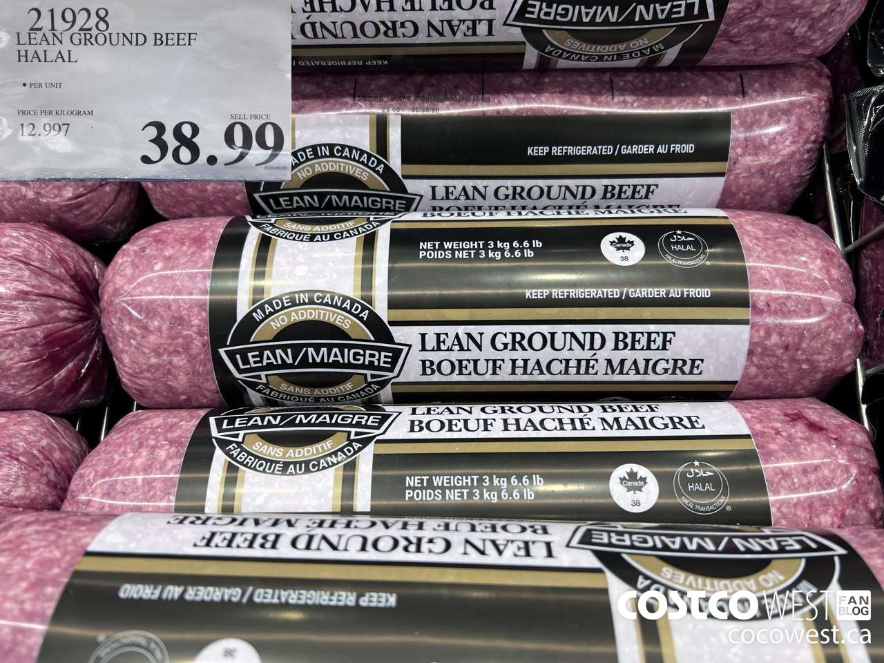 21928 HALAL LEAN GROUND BEEF TUBES $38.99