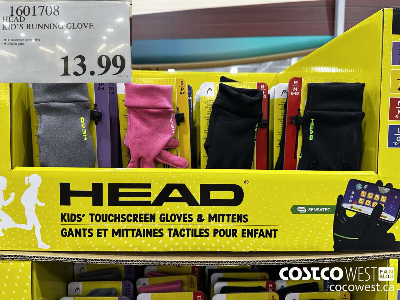 1601708 HEAD KID'S RUNNING GLOVE $13.99