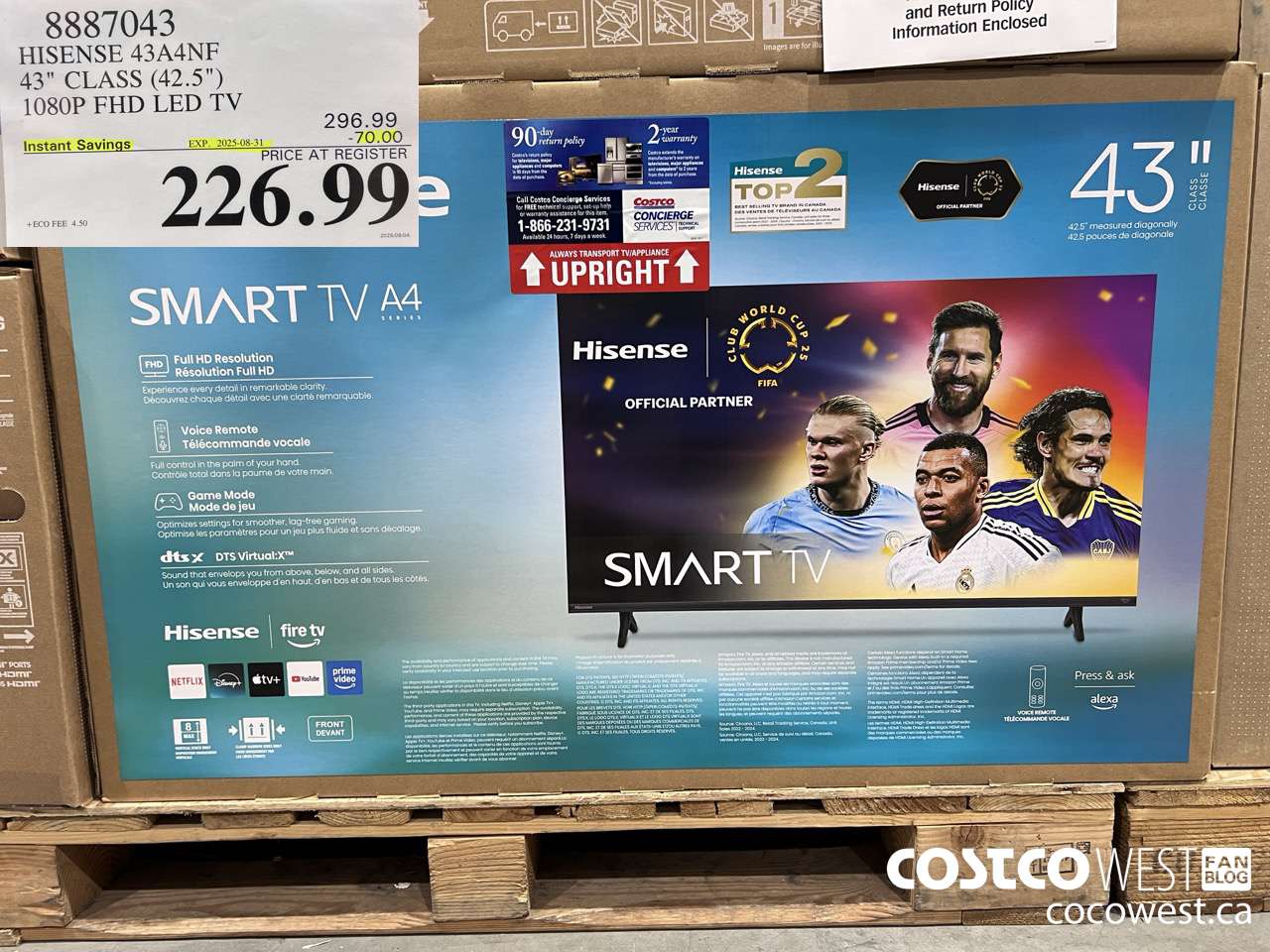 8887043 HISENSE 43A4NF 43