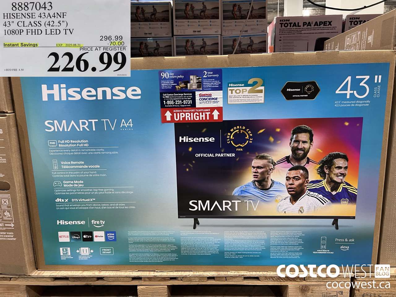 8887043 HISENSE 43A4NF 43