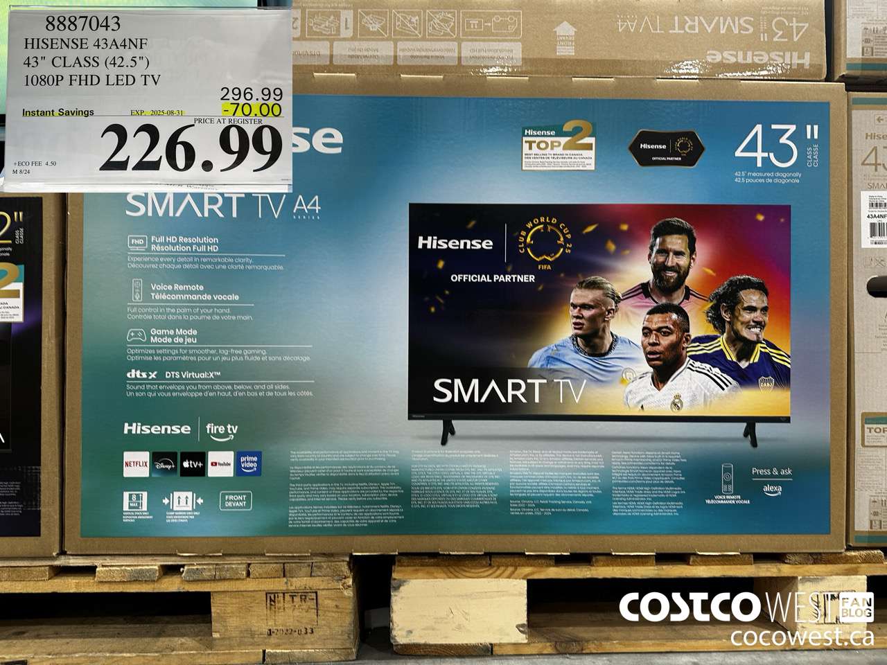 8887043 HISENSE 43A4NF 43