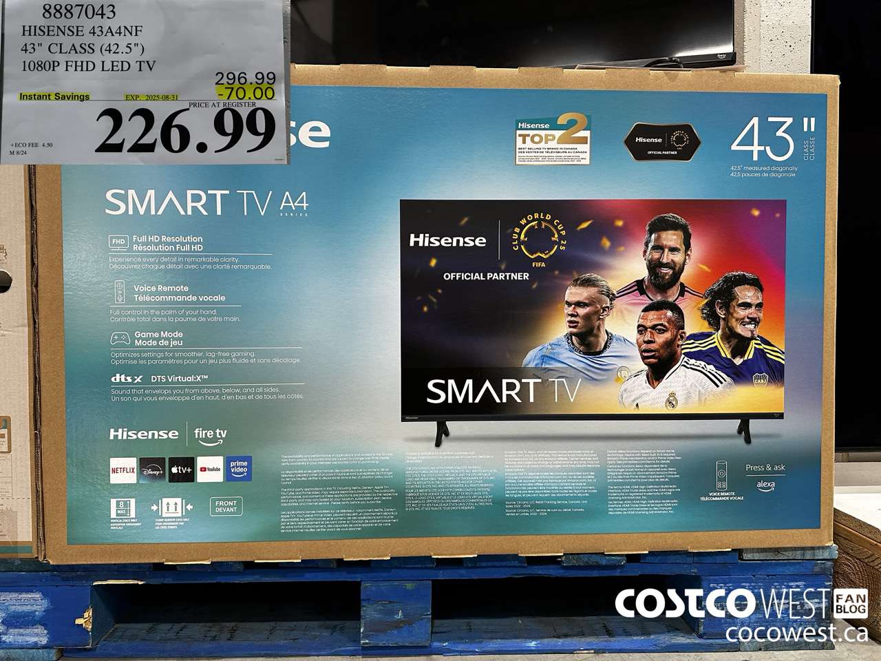 8887043 HISENSE 43A4NF 43