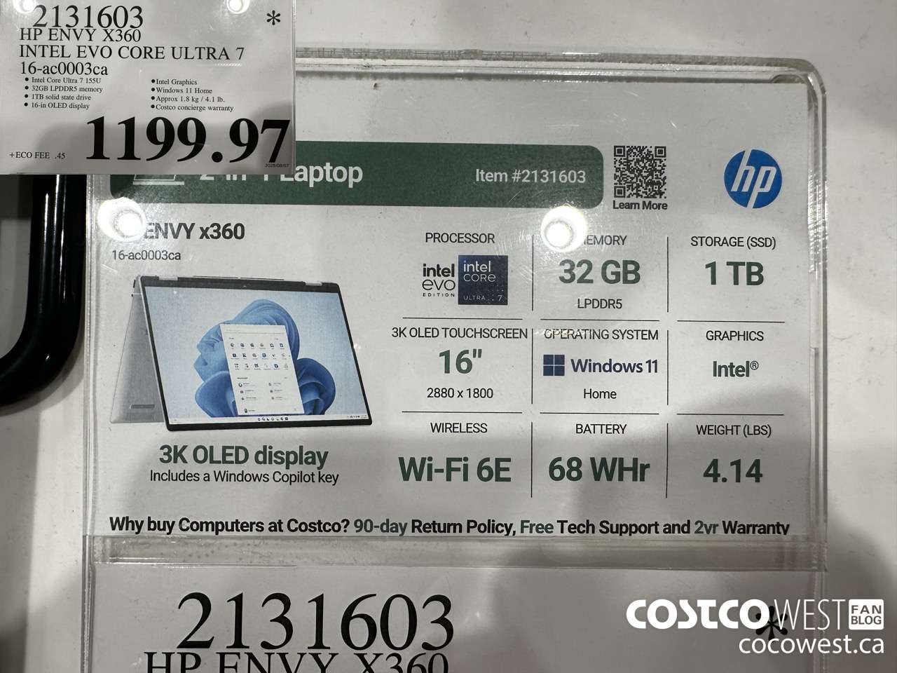 2131603 HP ENVY X360 16