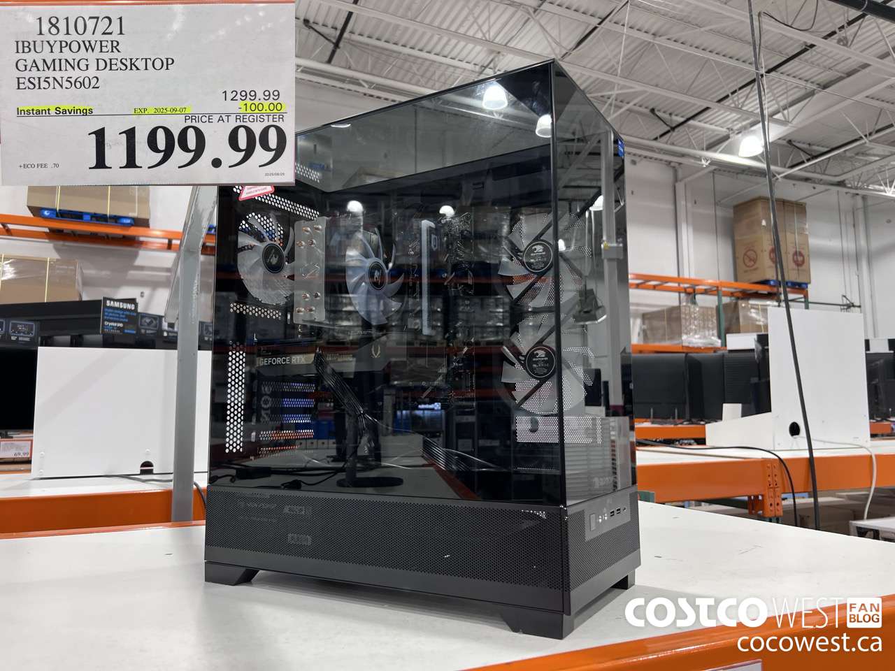 1810721 IBUYPOWER GAMING DESKTOP ESI5N5602 ($100.00 INSTANT SAVINGS EXPIRES ON 2025-09-07) $1199.99