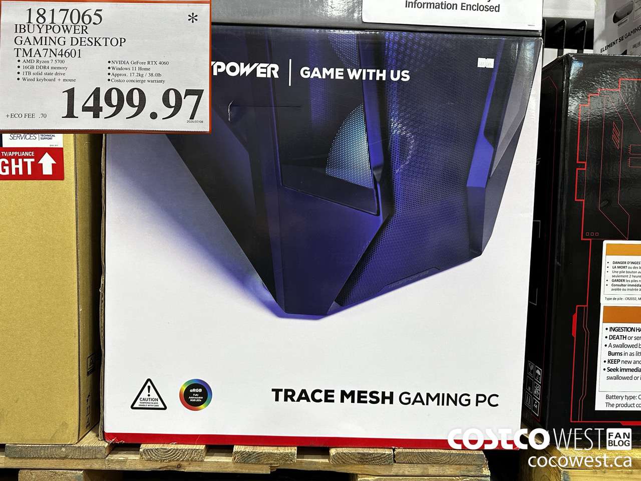 1817065 IBUYPOWER GAMING DESKTOP TMA7N4601 $1499.97