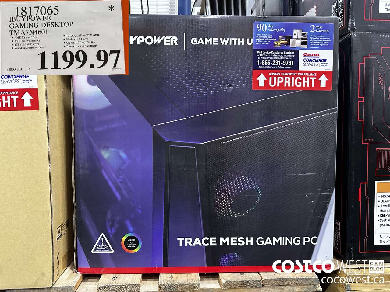 1817065 IBUYPOWER GAMING DESKTOP TMA7N4601 $1199.97