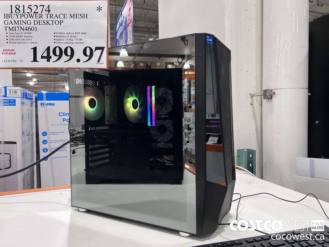 1815274 IBUYPOWER TRACE MESH GAMING DESKTOP TMI7N4601 $1499.97