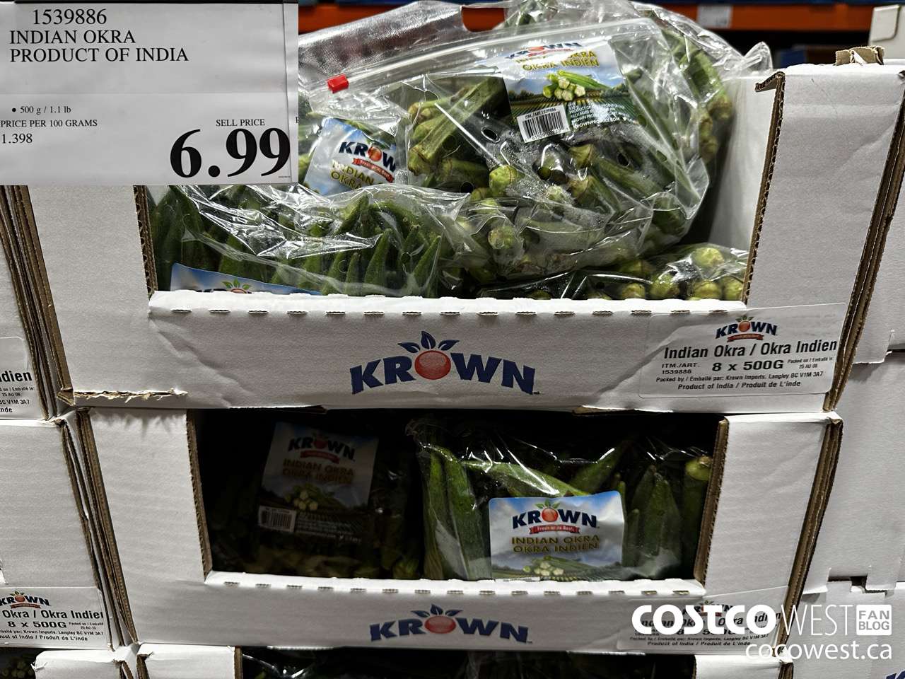 1539886 INDIAN OKRA PRODUCT OF INDIA $6.99
