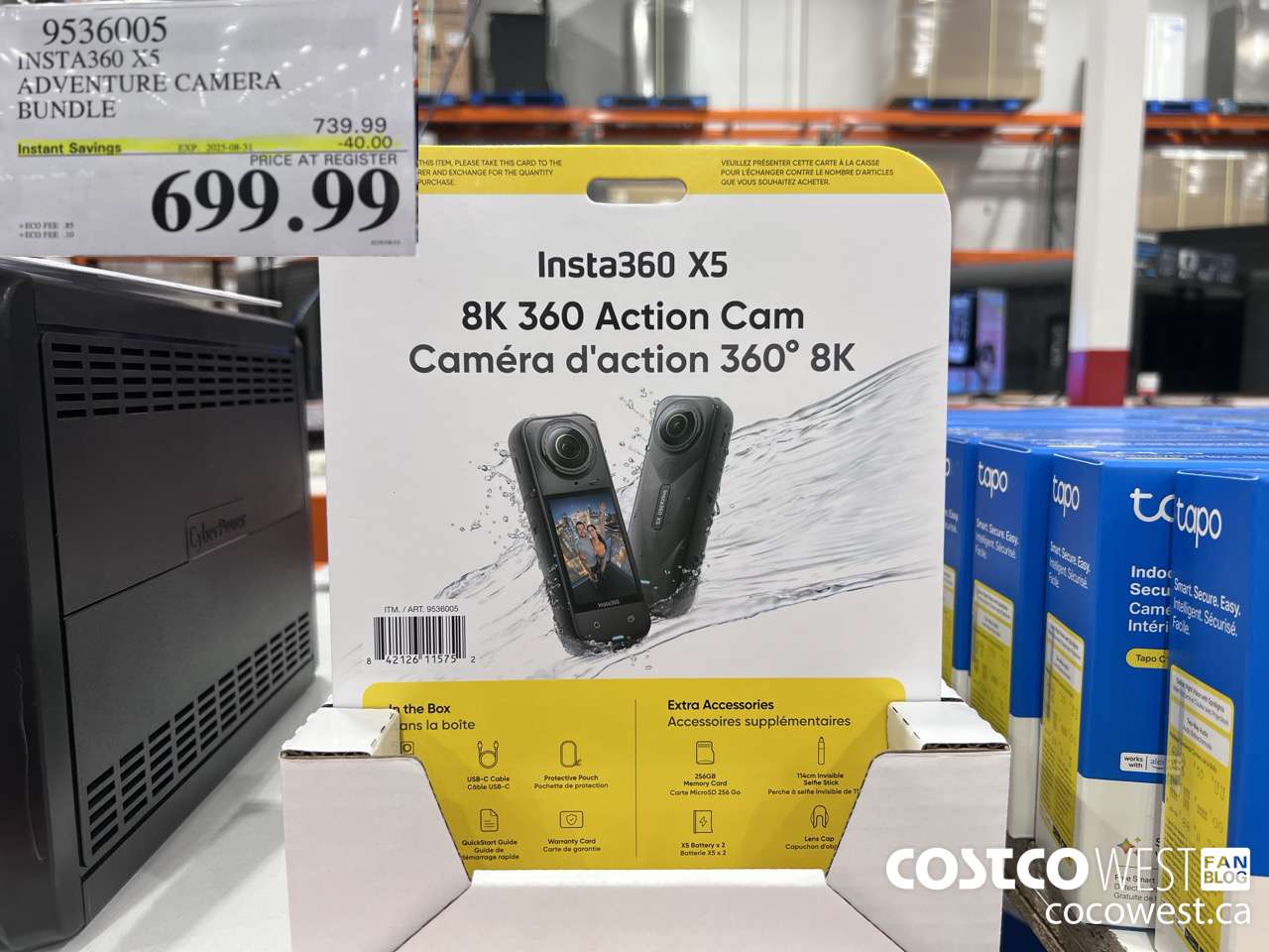 9536005 INSTA360 X5 ADVENTURE CAMERA BUNDLE ($40.00 INSTANT SAVINGS EXPIRES ON 2025-08-31) $699.99