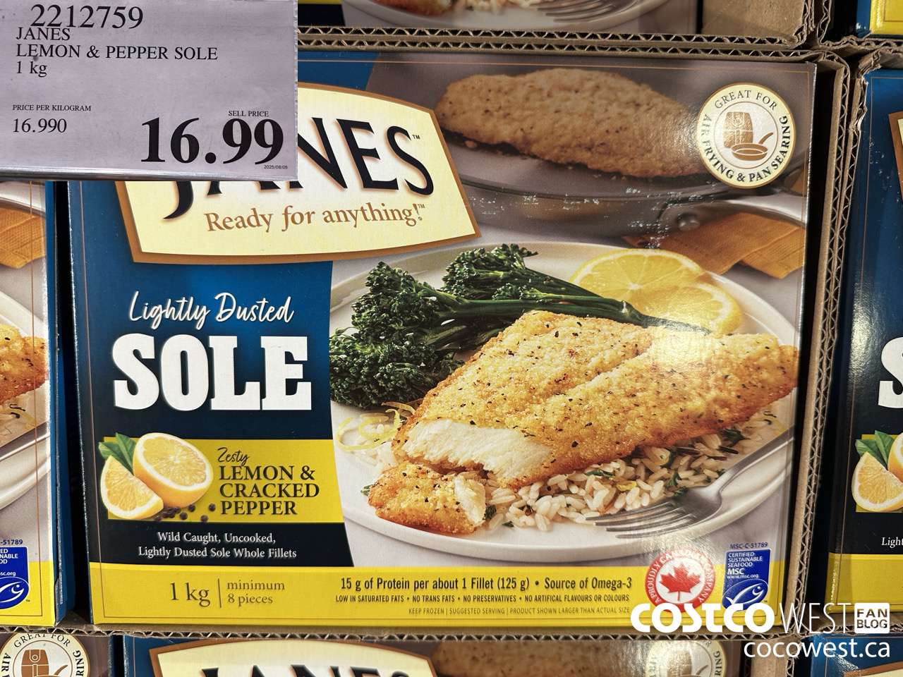 2212759 JANES LEMON & PEPPER SOLE 1 KG $16.99