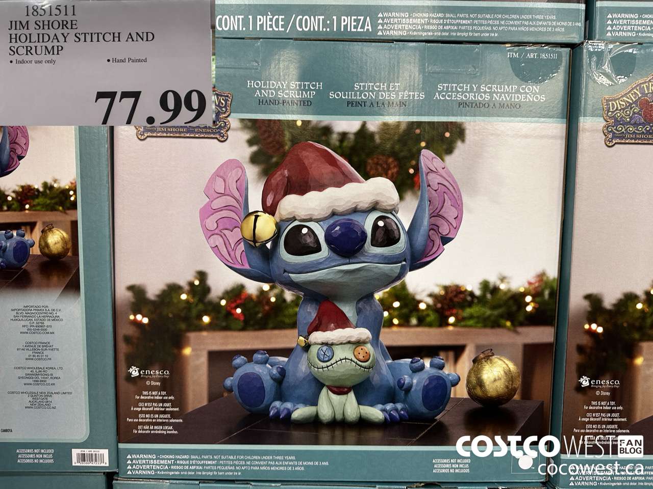 1851511 JIM SHORE HOLIDAY STITCH AND SCRUMP $77.99
