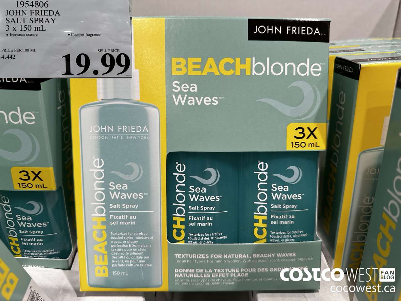 1954806 JOHN FRIEDA SALT SPRAY 3 X 150ML $19.99