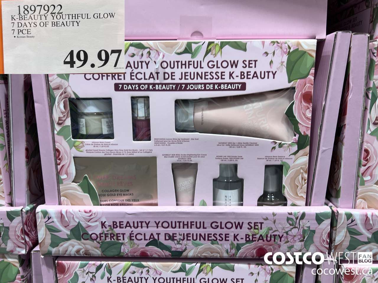 1897922 K-BEAUTY YOUTHFUL GLOW 7 DAYS OF BEAUTY 7 PCE $49.97