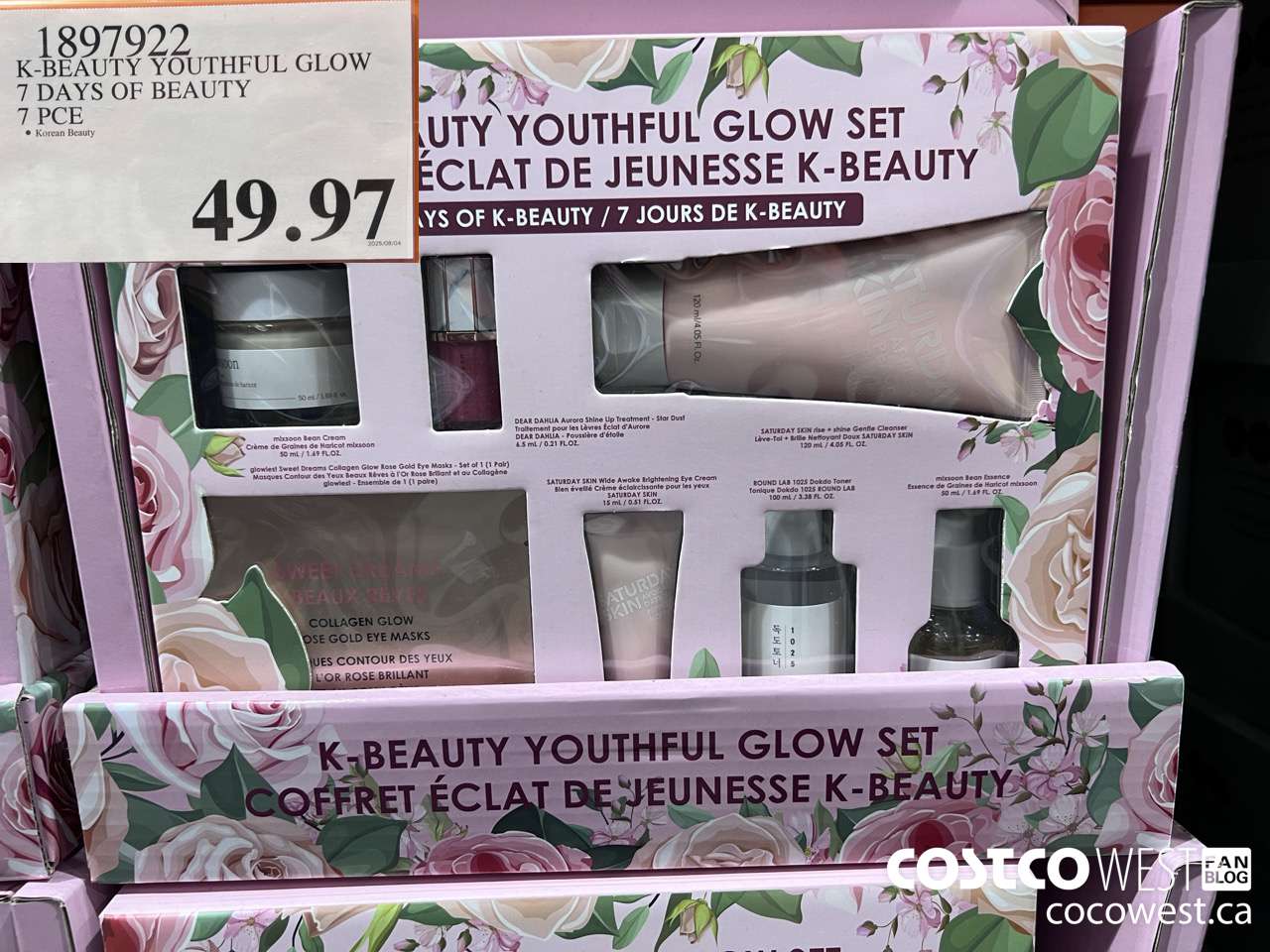 1897922 K-BEAUTY YOUTHFUL GLOW 7 DAYS OF BEAUTY 7 PCE $49.97