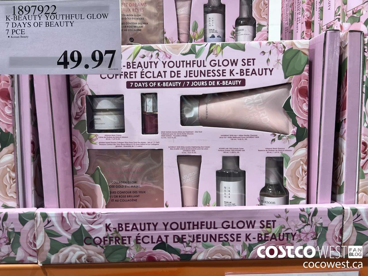 1897922 K-BEAUTY YOUTHFUL GLOW 7 DAYS OF BEAUTY 7 PCE $49.97