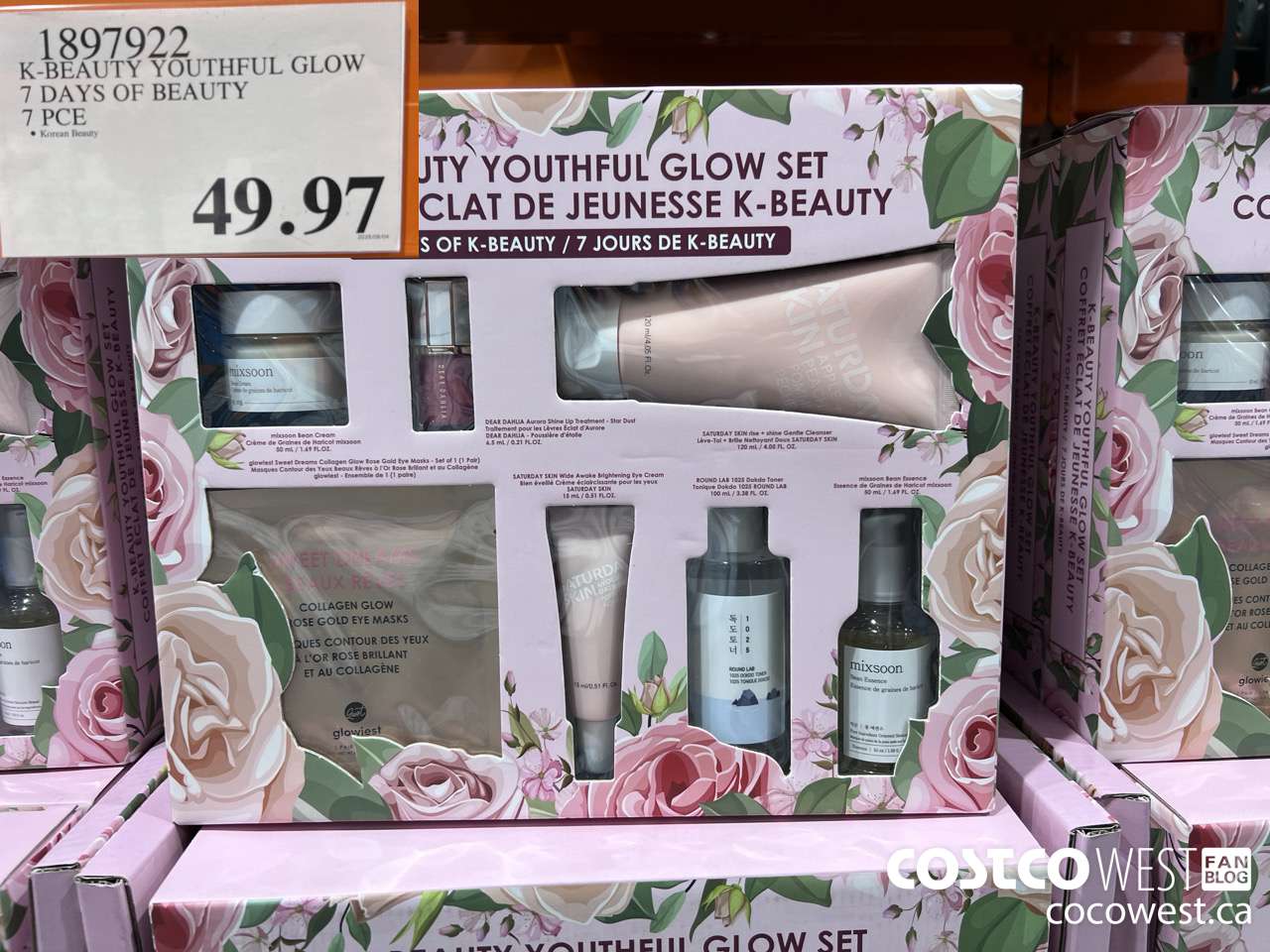 1897922 K-BEAUTY YOUTHFUL GLOW 7 DAYS OF BEAUTY 7 PCE $49.97