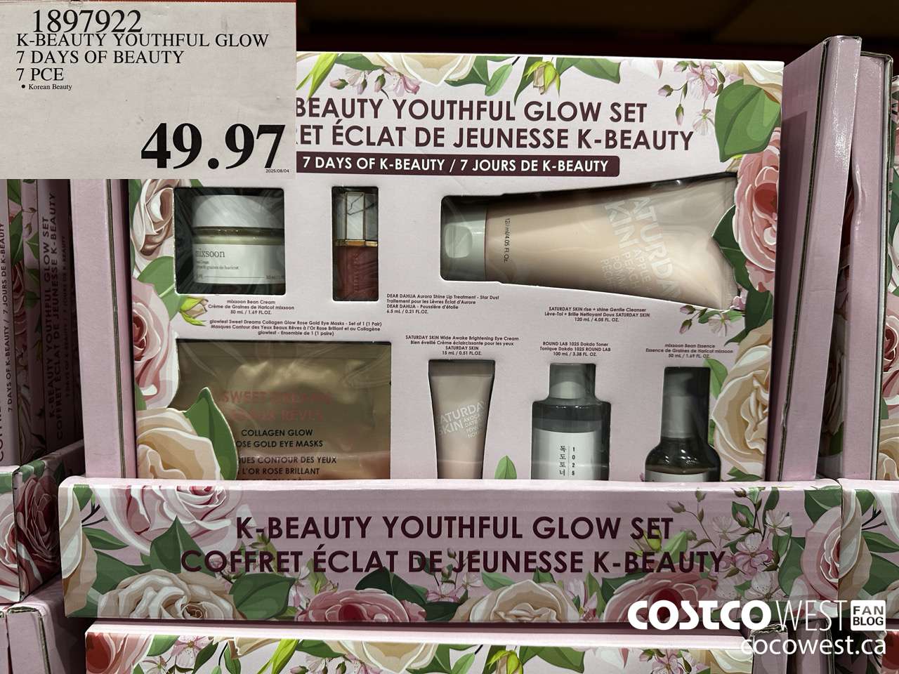 1897922 K-BEAUTY YOUTHFUL GLOW 7 DAYS OF BEAUTY 7 PCE $49.97