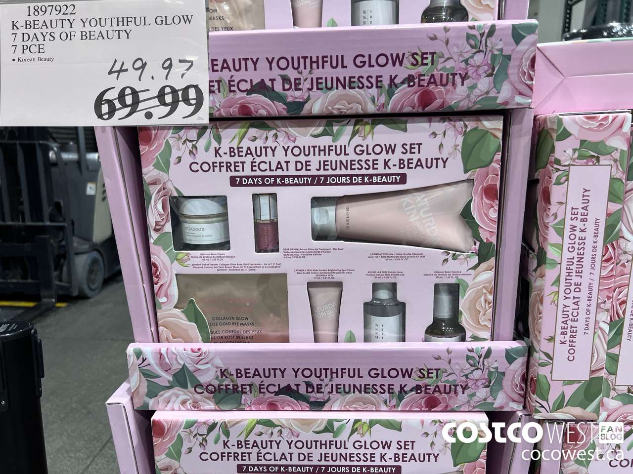 1897922 K-BEAUTY YOUTHFUL GLOW 7 DAYS OF BEAUTY 7 PCE $49.97