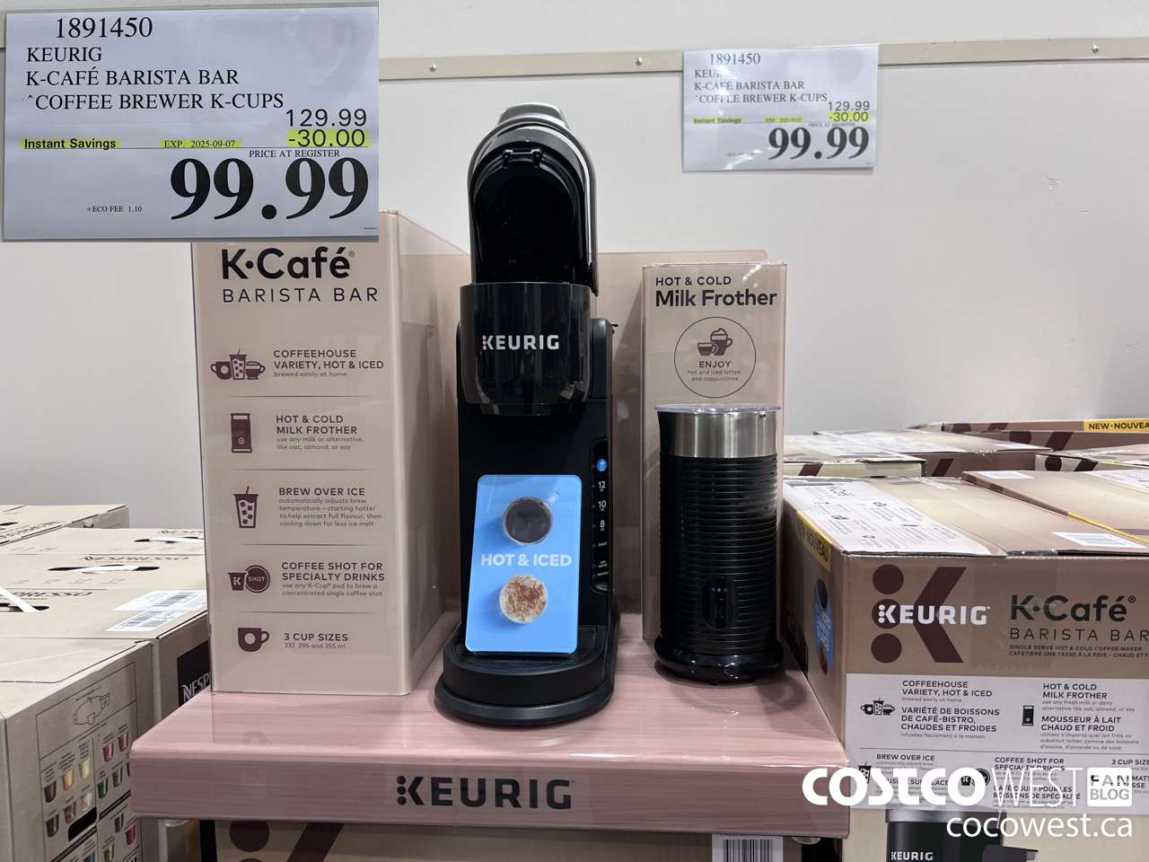 1891450 KEURIG K CAFE BARISTA BAR COFFEE BREWER ($30.00 INSTANT SAVINGS EXPIRES ON 2025-09-07) $99.99