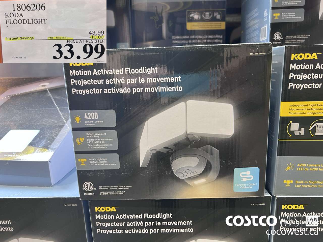 1806206 KODA FLOODLIGHT ($10.00 INSTANT SAVINGS EXPIRES ON 2025-08-31) $33.99