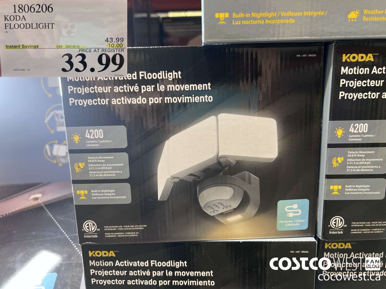 1806206 KODA FLOODLIGHT ($10.00 INSTANT SAVINGS EXPIRES ON 2025-08-31) $33.99