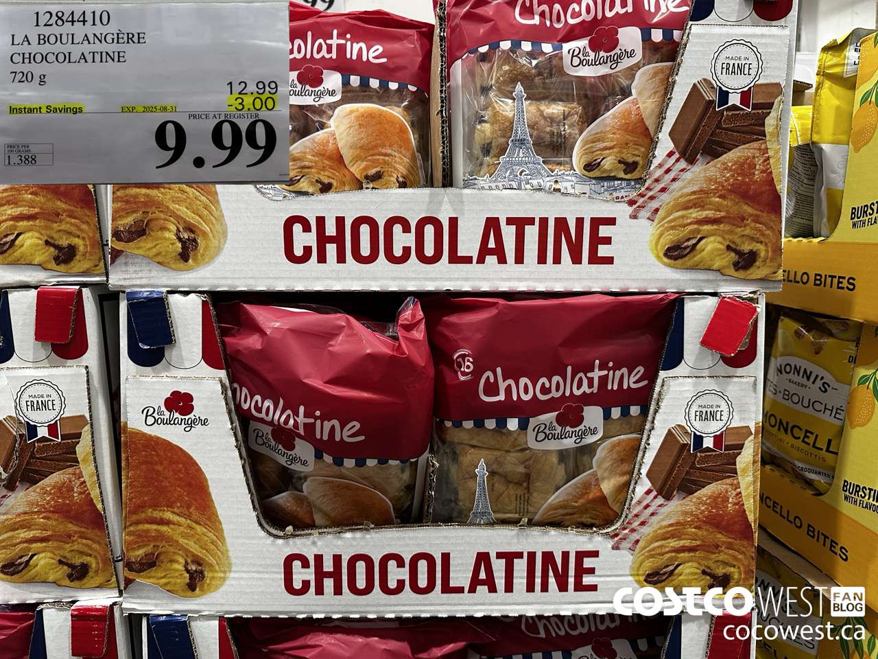 1284410 LA BOULANGERE CHOCOLATINE 720 G ($3.00 INSTANT SAVINGS EXPIRES ON 2025-08-31) $9.99
