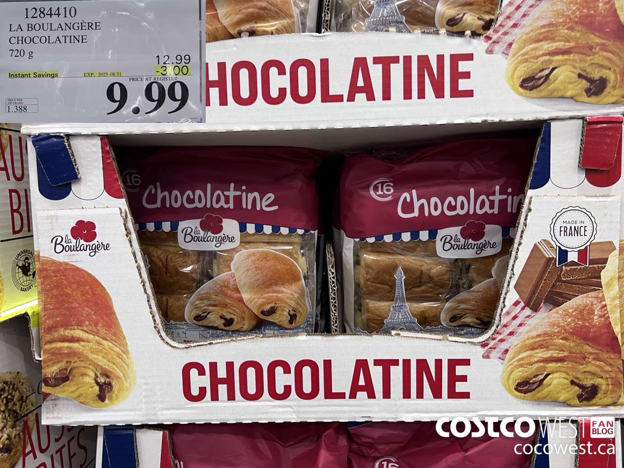 1284410 LA BOULANGERE CHOCOLATINE 720 G ($3.00 INSTANT SAVINGS EXPIRES ON 2025-08-31) $9.99