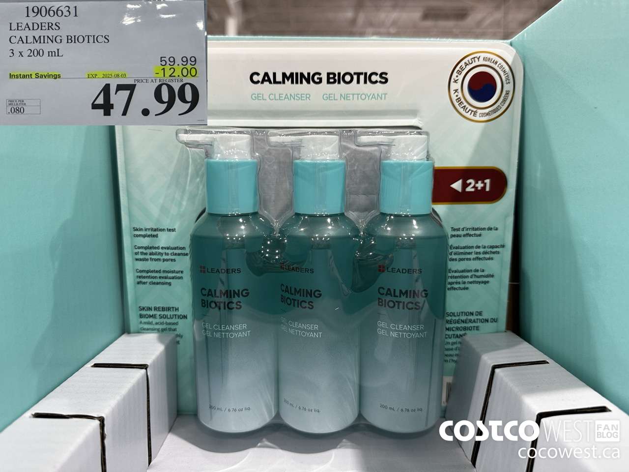 1906631 LEADERS CALMING BIOTICS 3 X 200ML ($12.00 INSTANT SAVINGS EXPIRES ON 2025-08-03) $47.99