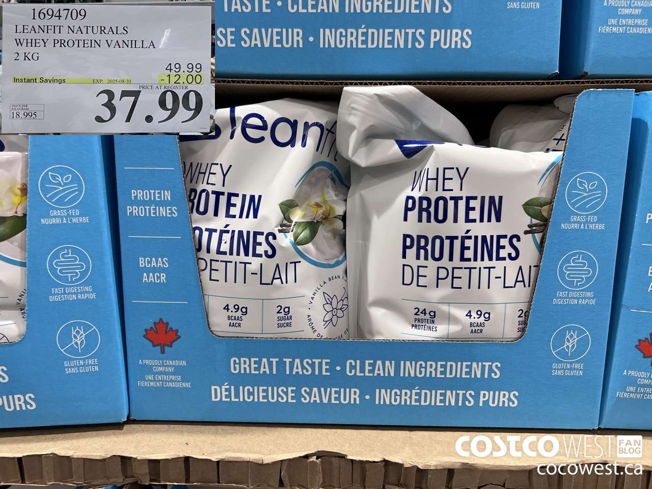 1694709 LEANFIT NATURALS WHEY PROTEIN VANILLA 2 KG ($12.00 INSTANT SAVINGS EXPIRES ON 2025-08-31) $37.99