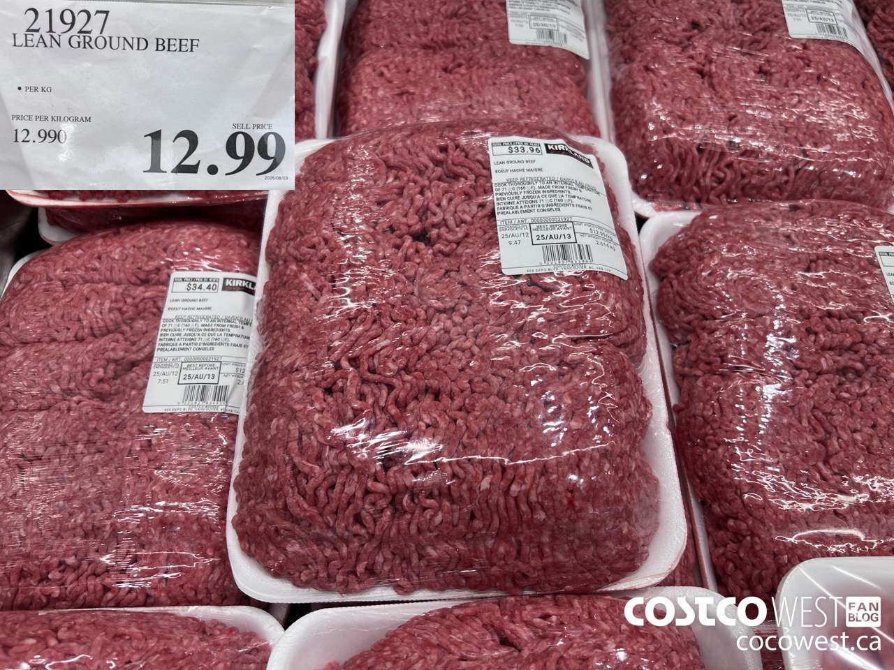 21927 LEAN GROUND BEEF $12.99
