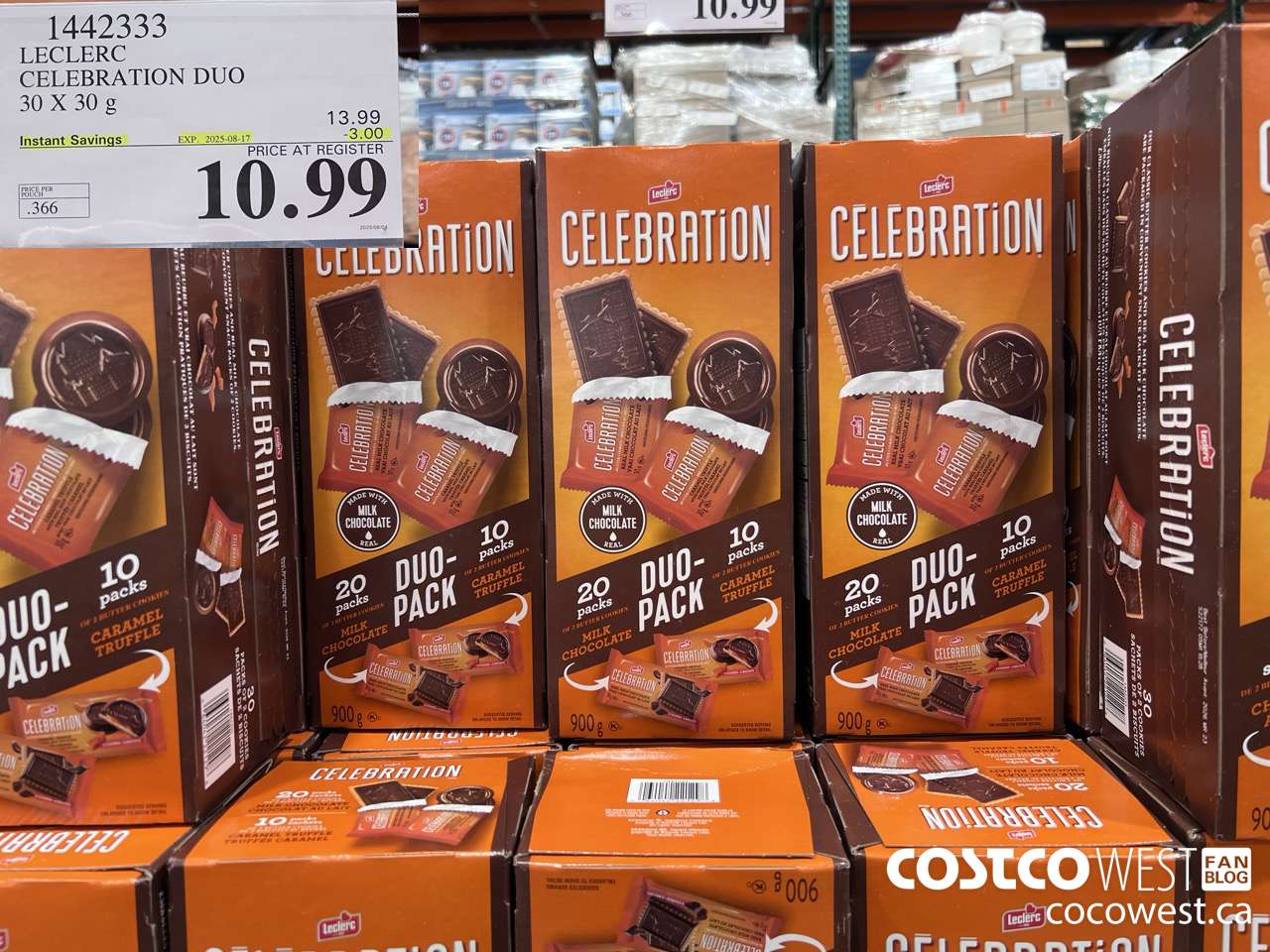 1442333 LECLERC CELEBRATION DUO 2 PACK 30 X 30 g ($3.00 INSTANT SAVINGS EXPIRES ON 2025-08-17) $10.99