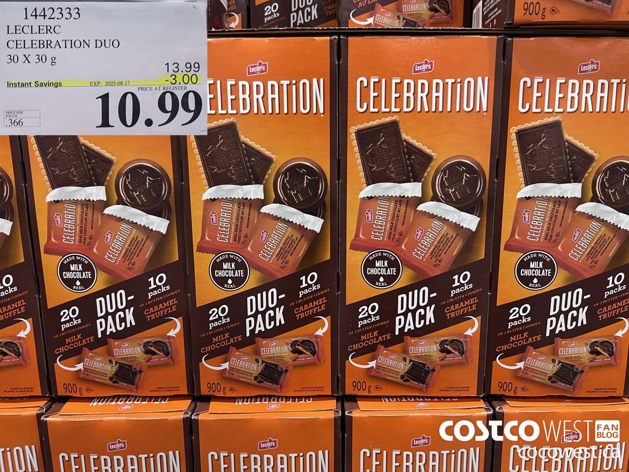 1442333 LECLERC CELEBRATION DUO 2 PACK 30 X 30 g ($3.00 INSTANT SAVINGS EXPIRES ON 2025-08-17) $10.99