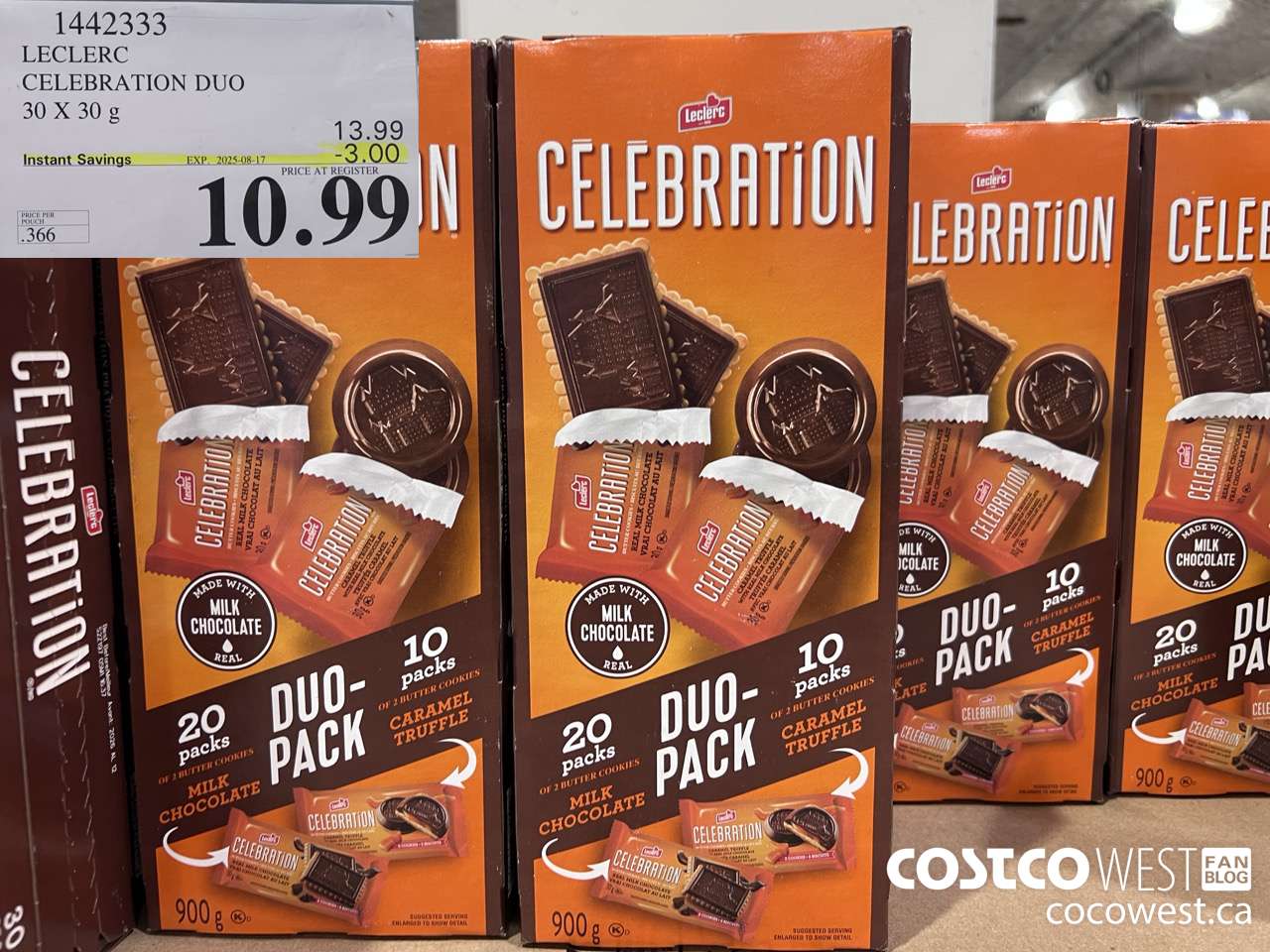 1442333 LECLERC CELEBRATION DUO 2 PACK 30 X 30 g ($3.00 INSTANT SAVINGS EXPIRES ON 2025-08-17) $10.99