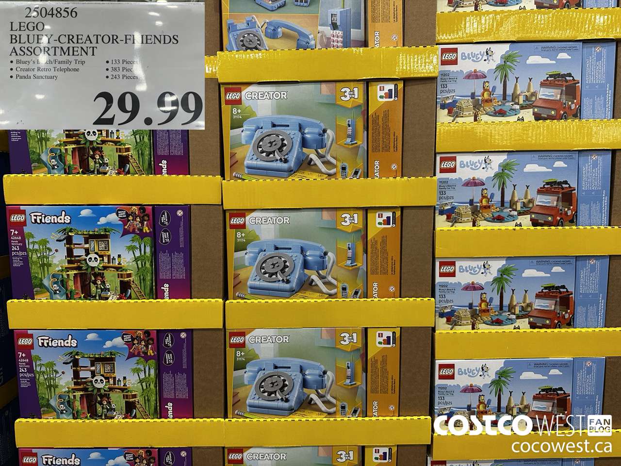 2504856 LEGO BLUEY-CREATOR-FRIENDS ASSORTMENT $29.99