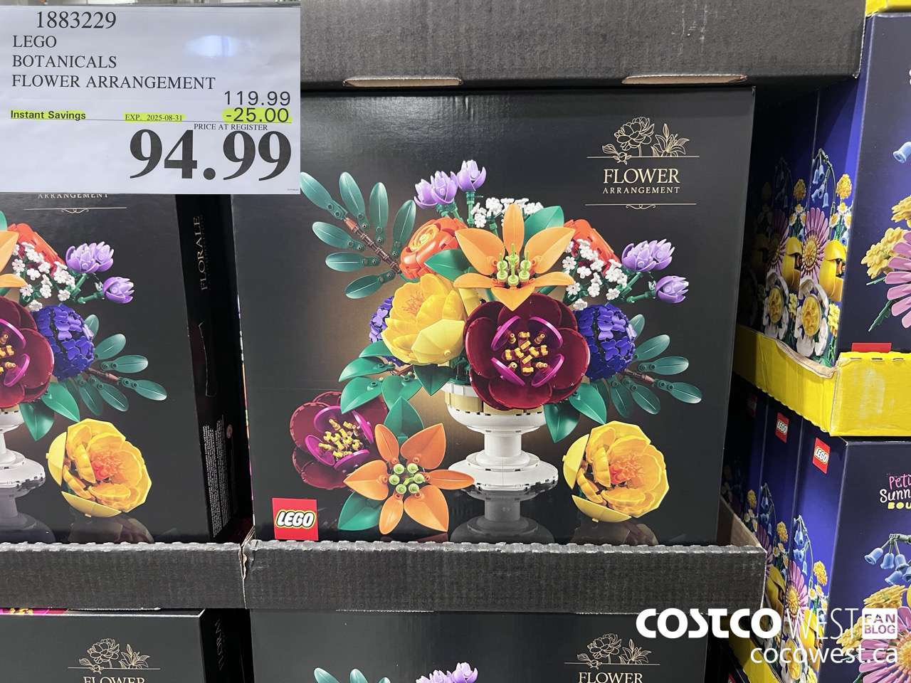 1883229 LEGO BOTANICALS FLOWER ARRANGEMENT ($25.00 INSTANT SAVINGS EXPIRES ON 2025-08-31) $94.99