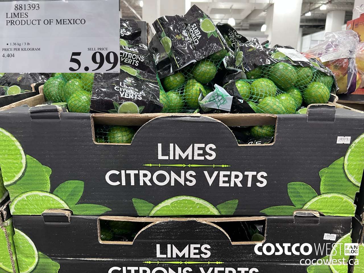 881393 LIMES PRODUCT OF MEXICO $5.99