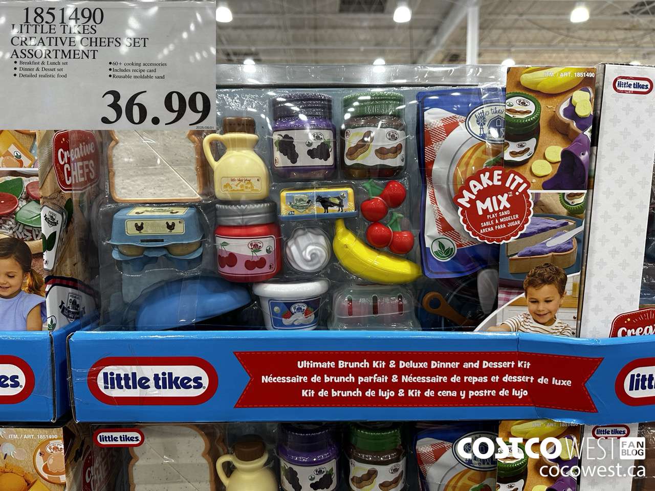 1851490 LITTLE TIKES CREATIVE CHEFS SET ASSORTMENT $36.99