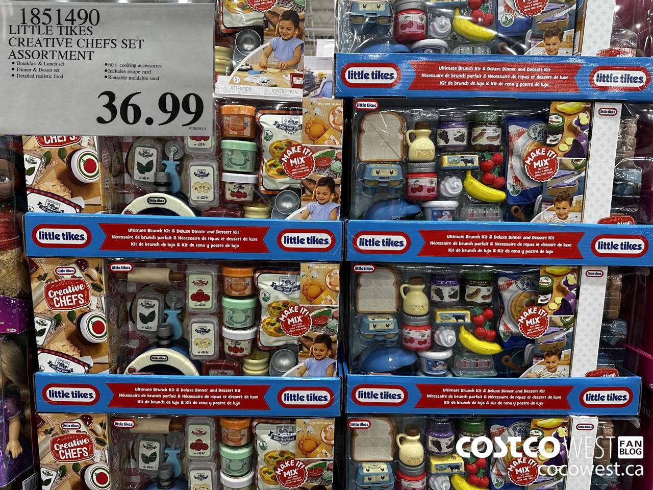 1851490 LITTLE TIKES CREATIVE CHEFS SET ASSORTMENT $36.99